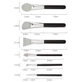 thumbnail image 2 of WEUVEB 1Set Black Makeup Brush Tool Portable Kit with Safe Material for Uniform and Natural Makeup, 2 of 8