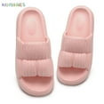thumbnail image 3 of BadPiggies Non-Slip Pillow Slippers Clouds Slides for Women Men, Cozy Open Toe Sandals Quick Dry House Shoes for Indoor Outdoor, 3 of 8