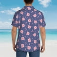 thumbnail image 6 of Daiia Cute Pig Hawaiian Shirt for Men Gentle Cotton Regular Short Sleeve Casual-Medium, 6 of 9
