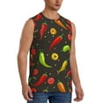 thumbnail image 2 of Easygdp Chili2 Men's Breathable Tank Tops Sleeveless Sporty T Shirts for Basketball, Mountaineering, Bodybuilding -Medium, 2 of 8