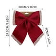 thumbnail image 5 of hulanddfd Christmas Tree Bows, 9.65"x7.87" Red Christmas Bows Xmas Hanging Decoration for Xmas Tree Wreath and Wedding Party Holiday Decor, 5 of 5