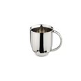 thumbnail image 2 of Designer Chrome Stainless Steel Tea Coffee Mug Set Of 2 | Corporate Gifting For Diwali | Unbreakable Cup For Kitchen & Home Décor, Dining Tableware, 180ml, 2 of 5