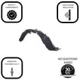 thumbnail image 7 of DCP Front Right Passenger Side Fender Liner For 2006-2012 Toyota RAV4 TO1249143, 7 of 7