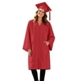 thumbnail image 1 of FYEGRE Unisex Adult Matte Graduation Elegant Adult Academic Gown Formal Wear For Graduation Ceremonies And Events Red S, 1 of 4