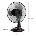 thumbnail image 2 of Ventilador Oscilante de Escritorio Mainstays 3 Velocidades Compacto y Silencioso 12” (30 cm), 2 of 9