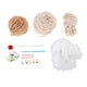 thumbnail image 1 of Kit de crochet para árbol de Navidad, adornos tejidos a mano, kits de decoración caseros para hacer beige, 1 of 9