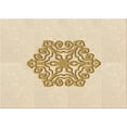 thumbnail image 1 of Ahgly Company Indoor Rectangle Patterned Peach Beige Area Rugs, 2' x 4', 1 of 6