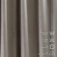 thumbnail image 4 of 3S Brother's Extra Long Solid Luxury Matte Velvet Soft Curtain Seashell Single Panel Hanging Back Tap & Rod Pocket Home Décor 5-25 Feet Custom Made Curtains -Made in Turkey Each(52"x63"), 4 of 7