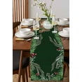 thumbnail image 4 of Christmas Squirrel Burlap-Cotton Table Runner 72 Inches Long,Green Xmas Pinecone Botanical Farmhouse Table Runners,Outdoor Dining Tablecloths Decor for Baby Shower Party Wedding 16x72, 4 of 9