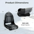 thumbnail image 3 of Costway 2-Pack Waterproof PVC Leather Cabin Seating with Thick Sponge Padding, Fixing Bolts, 3 of 10