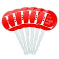 thumbnail image 1 of Live Laugh Love Red Cupcake Picks Toppers - Set of 6, 1 of 1