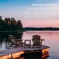 thumbnail image 4 of FURRYFECTION Black Adirondack Side Table, HDPE Patio Table for Poolside, Patios, and Backyards, 4 of 7