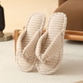thumbnail image 2 of CAIVO Women Indoor Thong Slippers Soft Sandals Non- Comfortable Summer Home Footwear Flip-flops House Shoes, 2 of 9