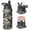 Black-2, variant on 18oz Insulated Water Bottle with Straw & Cleaning Brush, Wide Mouth Stainless Steel Flask, Camo Print