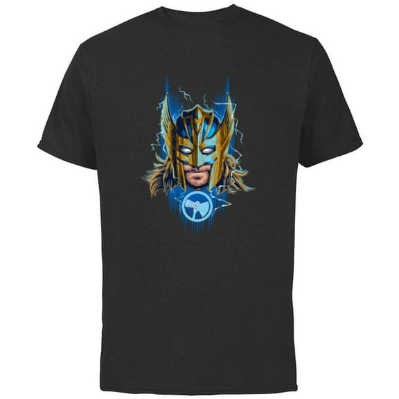 Marvel Thor: Love and Thunder Golden Armor Thor - Short Sleeve Cotton T-Shirt for Adults - Customized-Black