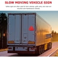 thumbnail image 2 of Slow Moving Vehicle Safety Sign with Reflector Triangle Sign Reflective Board, 2 of 7