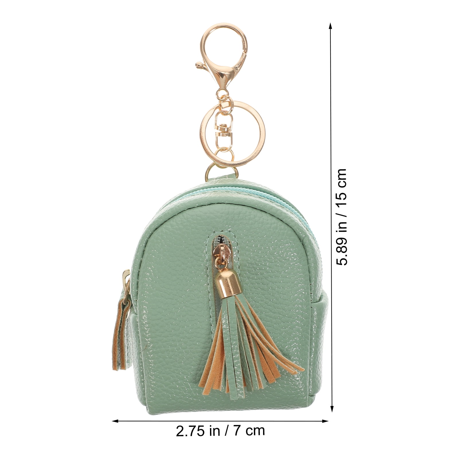 Minkissy 1Pc Practical Blue Change Bag Portable Key Ring Handbag