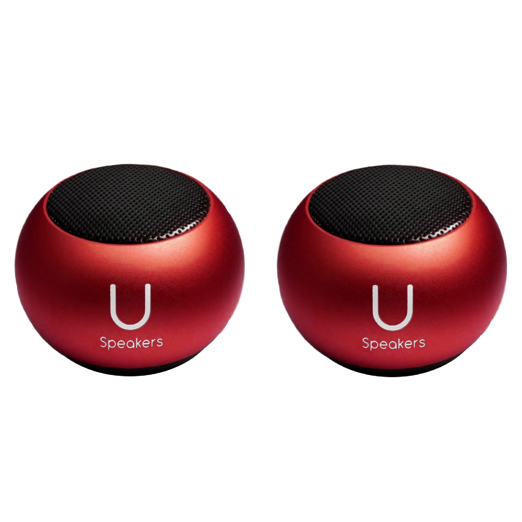 Fashionit U Speakers Mini Bluetooth Computer Speaker 2Pack Bundle with Matching Speaker, Built