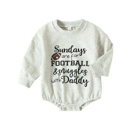 

ZHAGHMIN Boys Christnas Suit Baby Unisex Cotton Print Football Autumn Long Sleeve Romper Bodysuit Clothes Toddler Bodysuit Long Sleeve Boys 3-6 Months Outfits Long Sleeve Bodysuit For Toddler Baby B