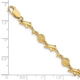 thumbnail image 2 of Auriga Fine Jewelry 14K Yellow Gold Dolphin and Shell Bracelet 7 inch for Women, 2 of 5