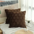 thumbnail image 3 of Dinheiro Juego de 2 Piezas de Funda de Almohada de 18X18" con Funda de Almohada Bohemia Decorativa de Color Sólido, Funda de Cojín, Felpa Suave, 3 of 5