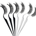thumbnail image 2 of KAKOWELY 3Pcs Fake Eyelash Display Rack Fake Eyelashes Wearing Aid Tool Eyelash Grafting Tool Transparent,4.84"X0.79"X0.39", 2 of 5