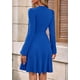 thumbnail image 5 of Vestido PRETTYGARDEN 2025 Otoño Mini Manga Larga Azul, 5 of 8