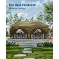 thumbnail image 6 of 10x20 Pop Up Canopy, PeakPursuit Party Tent Outdoor Canopy with 6 Removable Sidewalls,Easy Set-up Commercial Party Tent Waterproof for Wedding,Outdoor Pergola for Backyard, 6 of 7