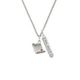 thumbnail image 2 of Delight Jewelry Silvertone Diploma Silvertone Balance Bar Charm Necklace, 23", 2 of 4