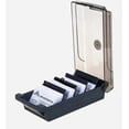 thumbnail image 2 of Escritorio de oficina con 5 rejillas, tarjetero para tarjetas de presentación, caja de almacenamiento para tarjetas de crédito, archivador, caja para guardar tarjetas de presentación, 2 of 2