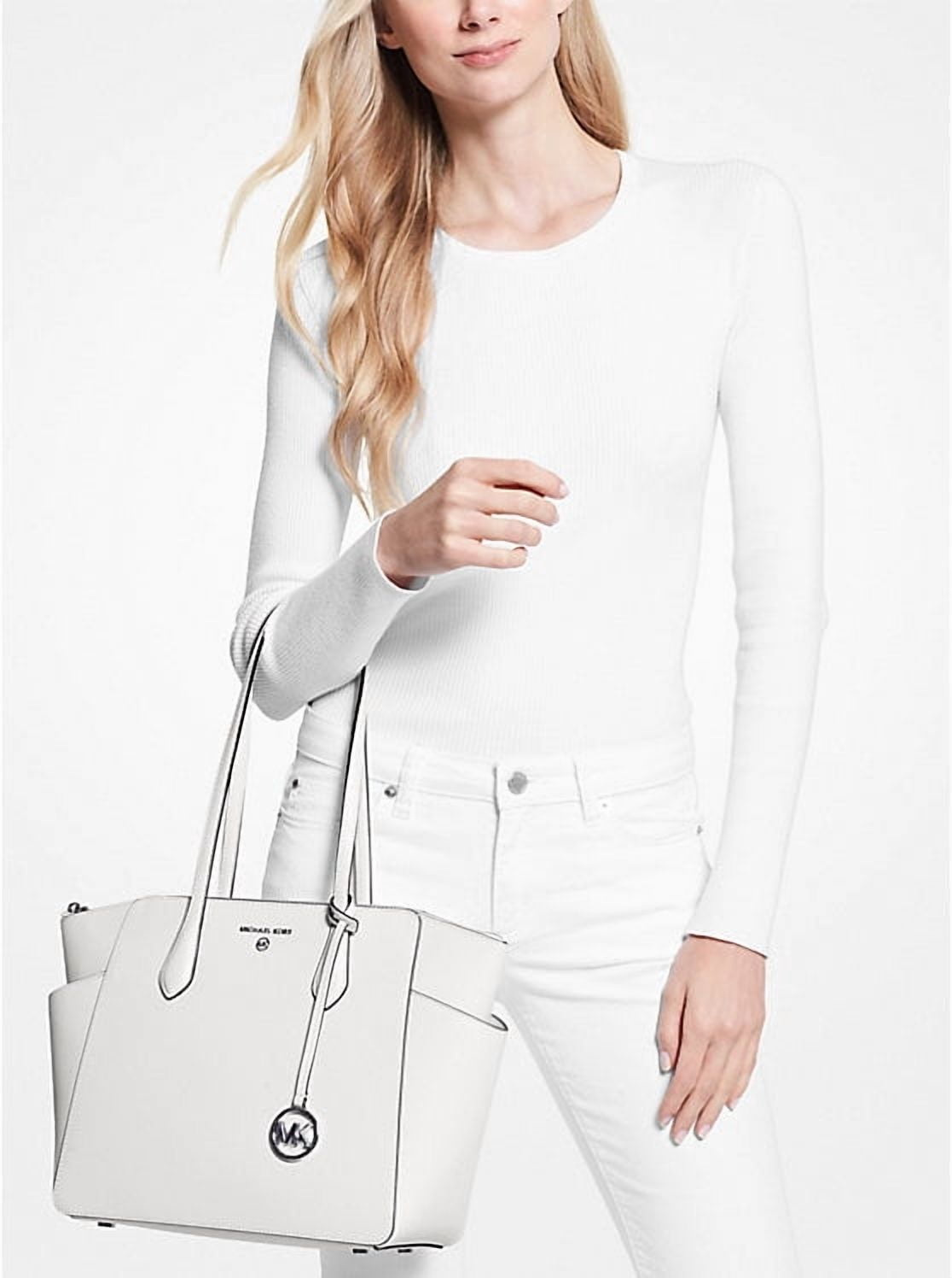 Michael Kors, Womens Marilyn Medium Top Zip Tote, Soft Pink