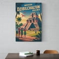 thumbnail image 6 of Vintage Retro Travel Poster Wall Decor Dzibilchaltun Ruins Merida Mexico Sunrise Temple Heritage Print Print Poster, 6 of 8