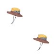 thumbnail image 1 of Sombreros para el sol Qarigey Ropa de protección solar Accesorio Niños Adultos Senderismo Coleta Agujero Pescador Azul, 1 of 6
