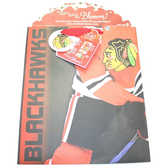 LARGE GOGO GIFT BAG, CHICAGO BLACKHAWKS
