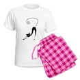 thumbnail image 5 of CafePress - Black Cat Women's Light Pajamas - Women's Short Sleeve Print T-Shirt and Pants Light Cotton Pajama Set, 5 of 7