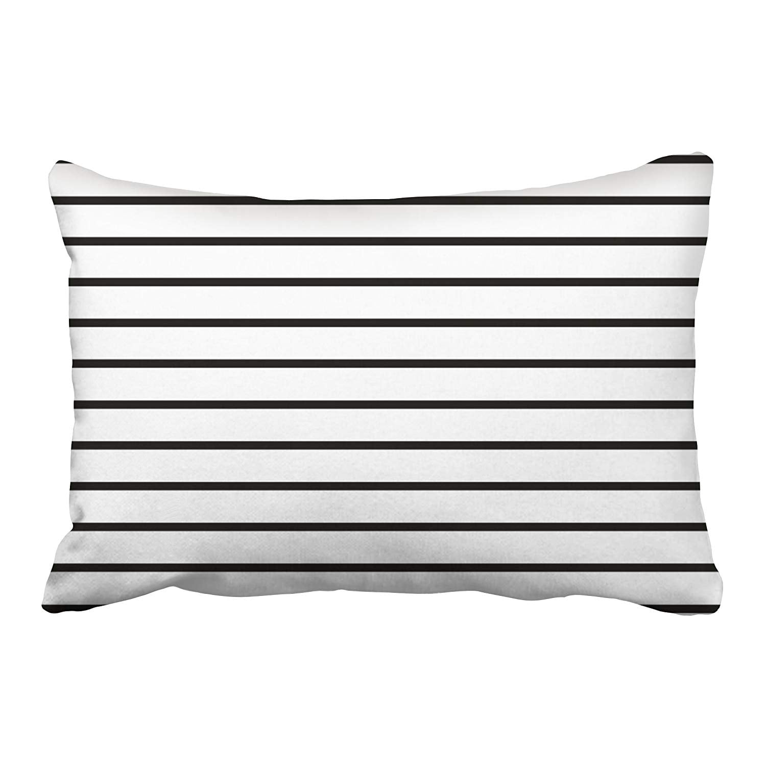 BPBOP Black And White Striped Pillowcase Cover Cushion 20x30 inch