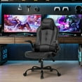 thumbnail image 2 of YRLLENSDAN Adjustable Swivel Rolling Adults Teens Gaming Chair with Headrest and Armrest, Black, 2 of 8