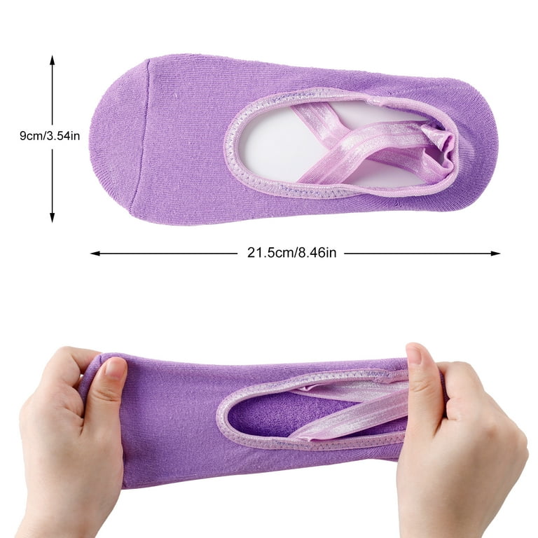 Dropship 4 Pairs Adult Non-Skid Socks For Yoga Pilates Ballet Mens