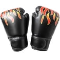 thumbnail image 4 of 1 par de guantes tailandeses para niños, guantes de boxeo, guantes de kickboxing para niños pequeños, guantes de sparring para practicar, 4 of 4