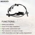 thumbnail image 2 of SCITOO 1PCS Right Front ABS Wheel Speed Sensor ALS2108 Fit for 2010 2011 2012 for Lexus HS250h 2012 2013 2014 for Toyota Prius V, 2 of 4