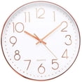 thumbnail image 1 of Reloj de pared moderno de 12 pulgadas que no hace tictac para la sala de estar de la oficina brillar Electrónica, 1 of 4