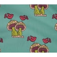 thumbnail image 4 of oneOone Cotton Flex Fabric Bird & Mushroom Block Printed Craft Fabric BTY 40 Inch Wide, 4 of 4
