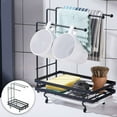 thumbnail image 2 of SLYNSHome Sink Drying Rack for Kitchen,Stainless Steel Sink Caddy Sponge Holder Dish Cloth Rag Hanger, 2 of 6