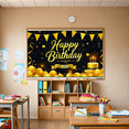 thumbnail image 7 of Glamorous Gold Happy Birthday Banner with Glitter Elements Backdrop Party Decoration for Birthday Party Celebrations Photography Props Decor Background, 7 of 7