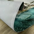 thumbnail image 5 of Ambesonne Dark Blue Place Mats Set of 4, Mermaid on a Shell, Standard Size, Blue Beige Teal, 5 of 6