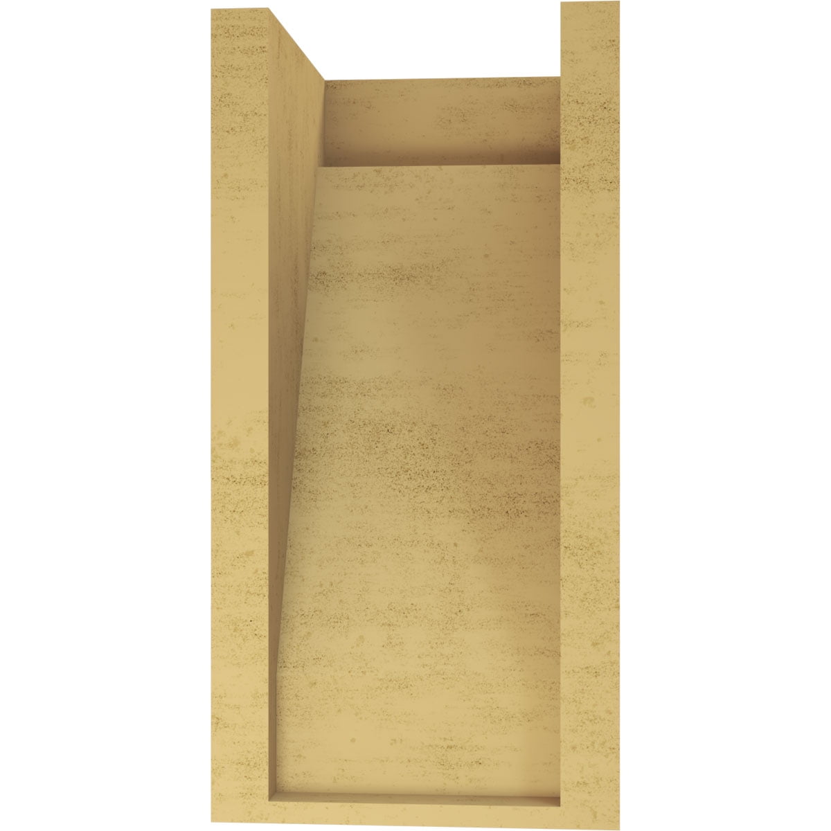 7"W x 7"D x 14"H Wide Burlington Rough Cedar Woodgrain TimberThane Corbel, Primed Tan