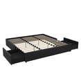 thumbnail image 5 of DHP Maven Platform Bed with Storage, King, Black Faux Leather, 5 of 15