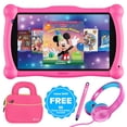 thumbnail image 3 of (5 pack) Contixo 7" Kids Tablet Bundle, 50 FREE Disney Storybooks, Educational Android Tablet for Ages 3-12, 32GB, STEM Learning, Parental Controls, with Kid-Safe Headphones & Case - Pink, 3 of 11