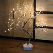 Tabletop Bonsai Tree Light 108 LED Copper Wire Tree Lamp Fairy Spirit Night Light,Battery/USB Operated, Adjustable Branches Halloween Christmas for Home Decoration and Gift (Warm White)