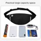 thumbnail image 5 of Riñonera para hombres y mujeres, riñonera con conector para auriculares y 3 bolsillos con cremallera, correas ajustables, riñonera para deportes, correr, ejercicio, caminar, viajes, 5 of 5